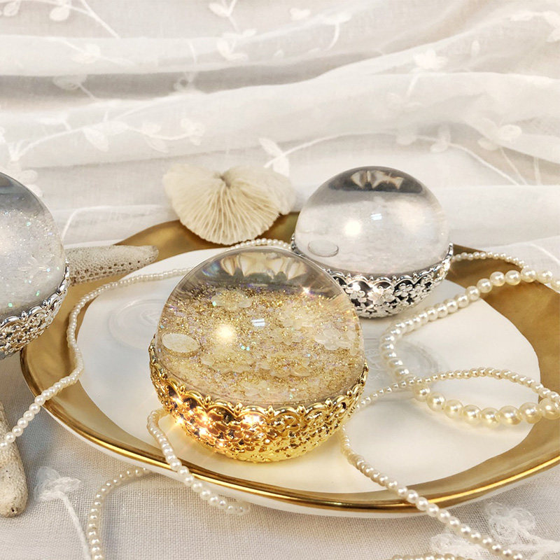 热销车载水晶球摆件_城市恋物者车载水晶球香薰扩香器圣诞情人节七夕