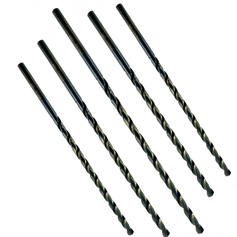 直柄加长麻花钻头特长钻咀黑色磨制深孔钻打孔钢铁超硬超长麻花钻