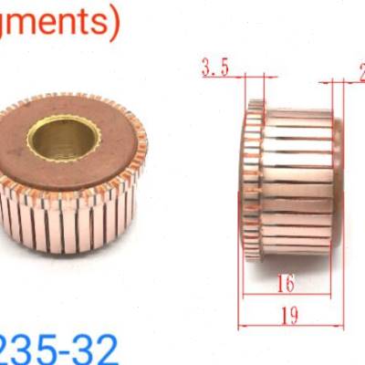 28.5*12*16（19)*32P换向器 槽型轮船电机换向器