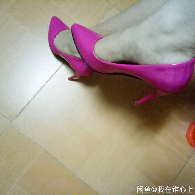 【玫红色女高跟鞋】_二手_转让_回收 – 闲鱼