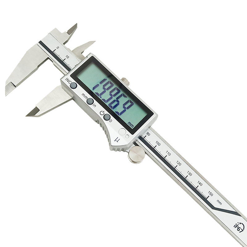 千分卡尺ip67防水防尘数显0-150 200 300mm高精度0.001特马量具