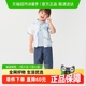 巴拉巴拉童装儿童短袖套装2025夏季新款男中幼童国风新中式盘扣潮