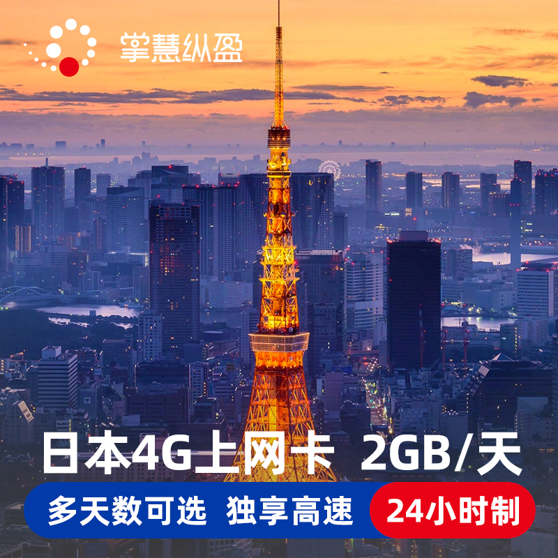 亿点 日本电话卡4G高速 2GB/