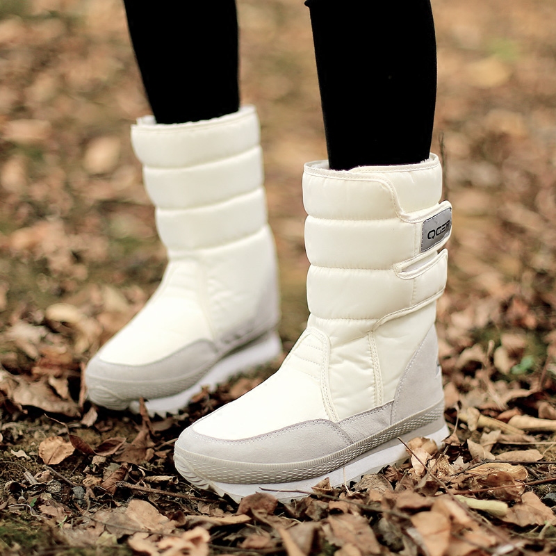 2022 winter thickening wool Flat bottom waterproof non-slip keep warm Snow boots Maomao In cylinder Bootie Plush Cotton-padded shoesin the Women's Shoes, Boots, Fashion snow boots category - from Buy2taobao.com to provide professional Taobao agent buy service