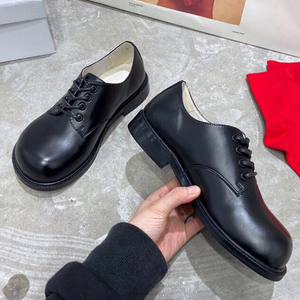 艺鞜原创英伦复古大头鸭掌鞋2020春夏真皮手工休闲低帮系带女单鞋