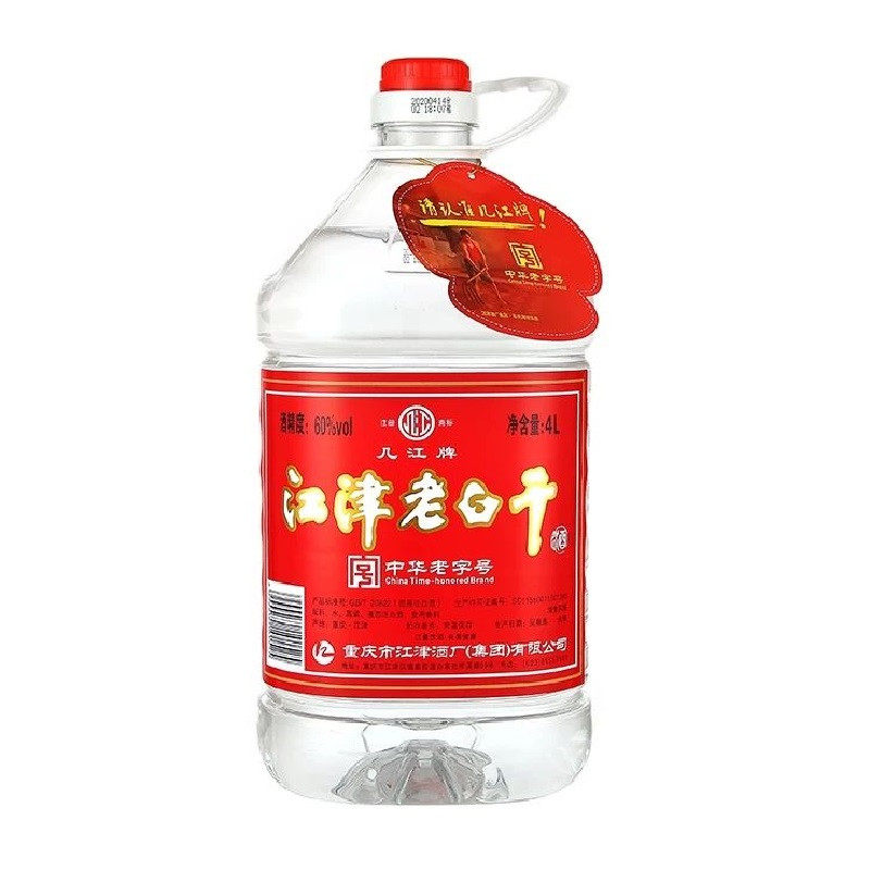 4l江津老白干5l几江牌白酒4l桶装清香型高粱白酒泡酒
