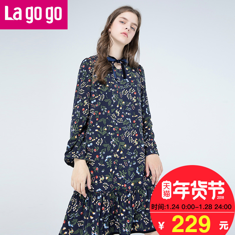 Lagogo拉谷谷长袖连衣裙质量怎么样,好不好