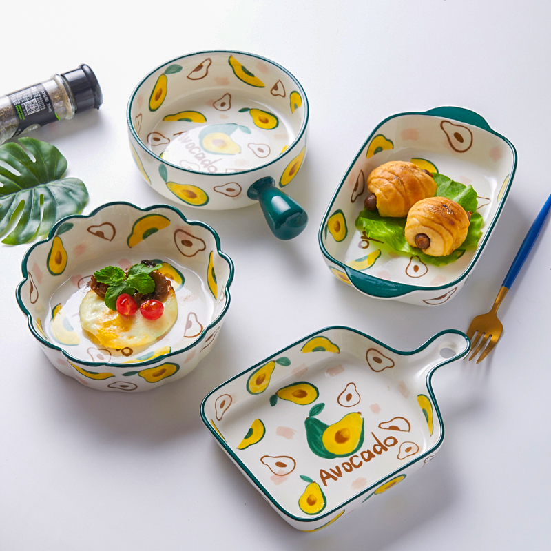 景德镇陶瓷碗碟套装家用日式餐具套装碗盘沙拉碗饭碗家用2022新款