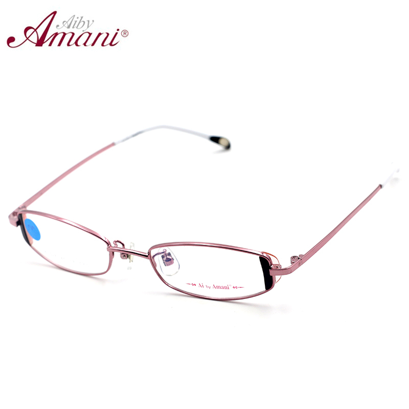 Ai by Amani爱阿玛妮时尚女款近视眼镜架金属全框眼镜框配镜A7028