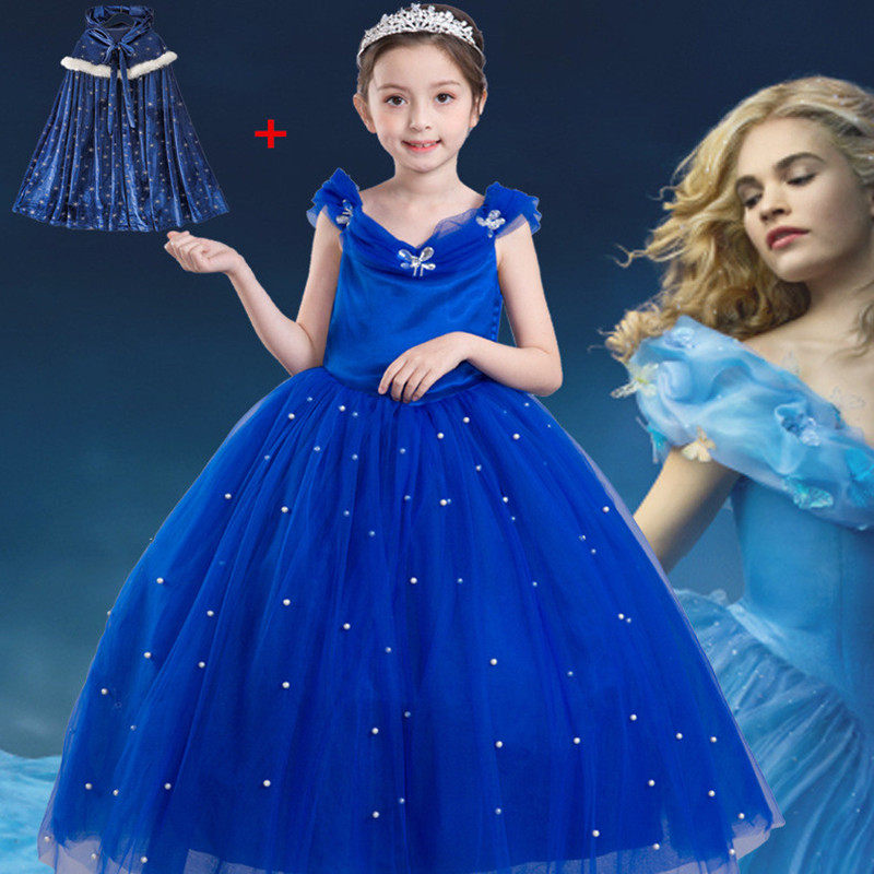 苏菲亚公主裙冰雪奇缘连衣裙小公主索菲亚裙子时尚儿童灰姑娘韩版