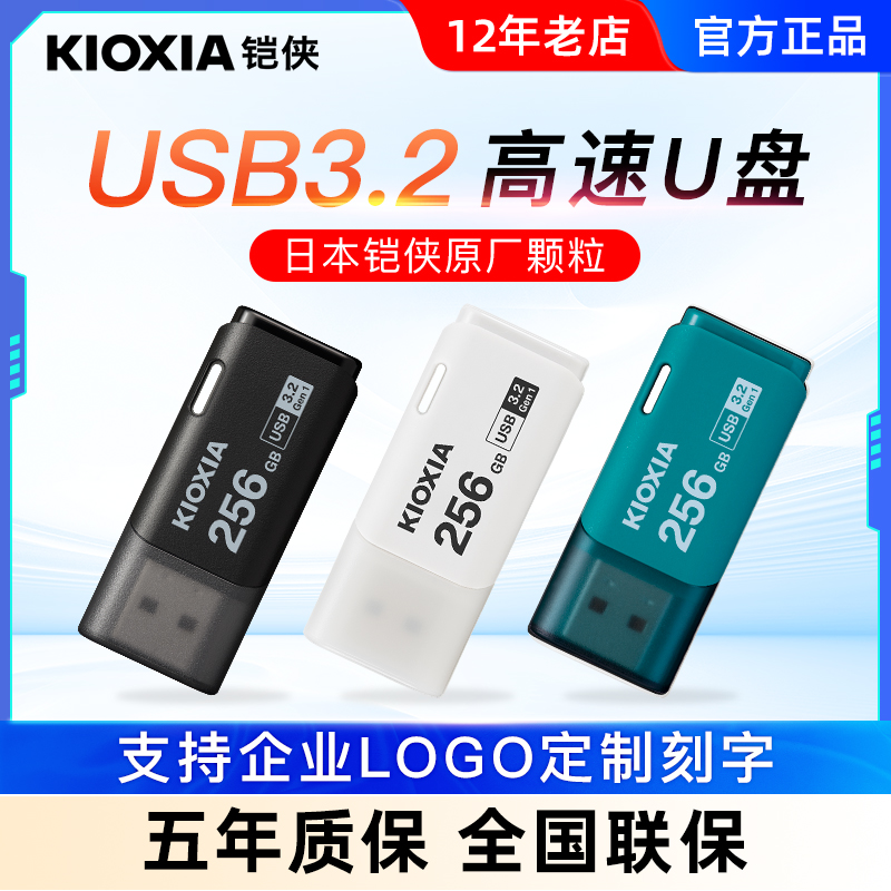 铠侠U盘高速迷你可爱车载笔记本电脑大容量256g优盘 正品官方定制