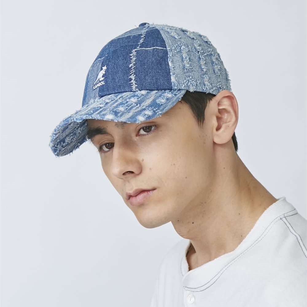 Kangol Denim Mashup Baseball袋鼠春夏牛仔丹宁拼接棒球帽鸭舌帽