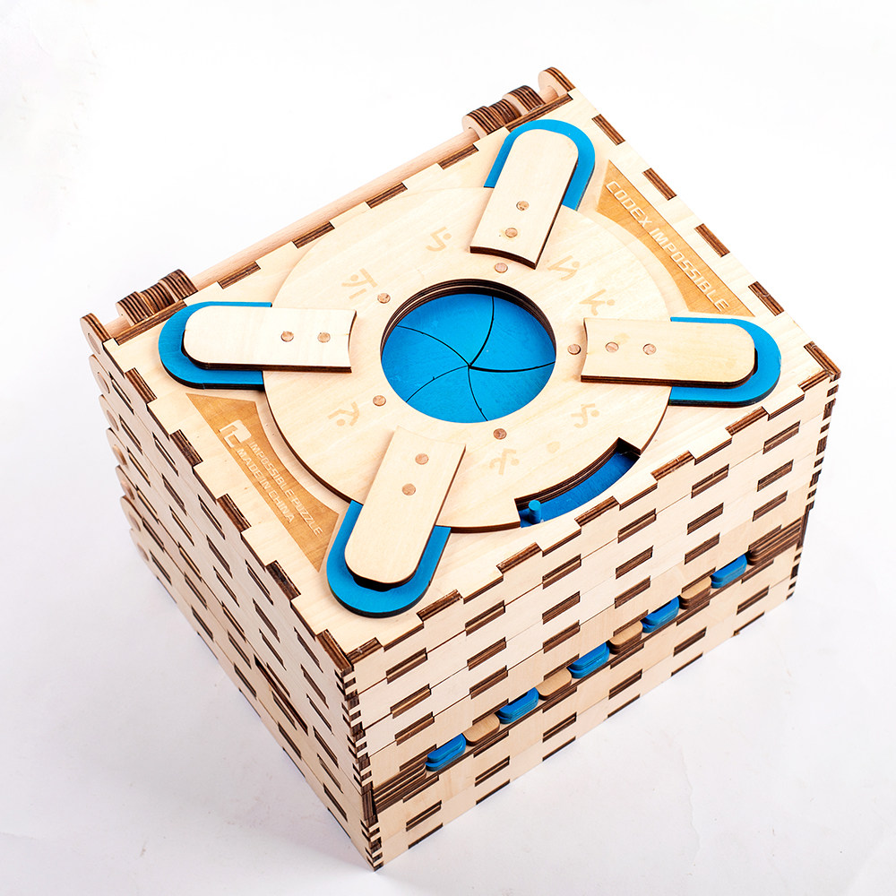 达芬奇密码书puzzle解密玩具codex silenda盒十级难度gm同款木制