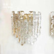 全美一丁新款融化的冰块同款壁灯意大利中古水晶玻璃壁灯床头壁灯