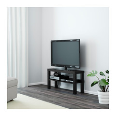 皇冠IKEA南京宜家家居具代购拉克电视柜黑色/白色客厅储物正品