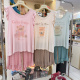 2025新款卡通可爱无袖短裤睡衣女夏季莫代尔荷叶边背心家居服1630