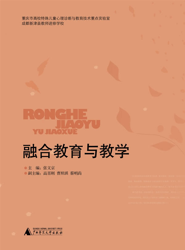 融合教育教学张文广西师范大学出版社9787549535798育儿其他