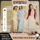 【蜜蜂欢乐社】Sweetly.Sun 微胖大码法式连衣裙+开衫