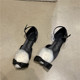 平底小香风黑色玛丽珍单鞋女鞋子2022年新款春季法式小众包头凉鞋