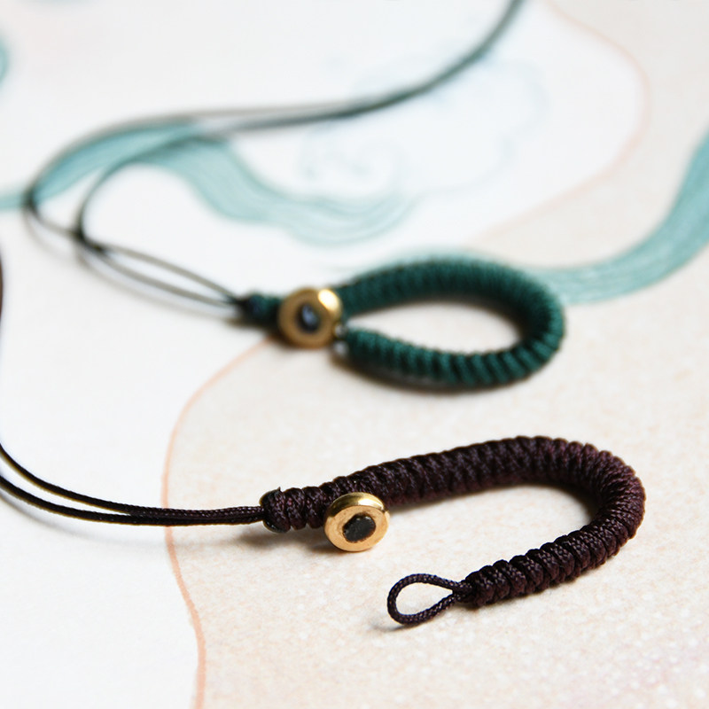 手把绳车钥匙编织文玩挂件金刚结绳头diy加上闲置珠子挂坠2件包邮