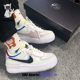 耐克NIKE Shadow AF1像素空军一号白绿粉女子休闲板鞋CV8480-300