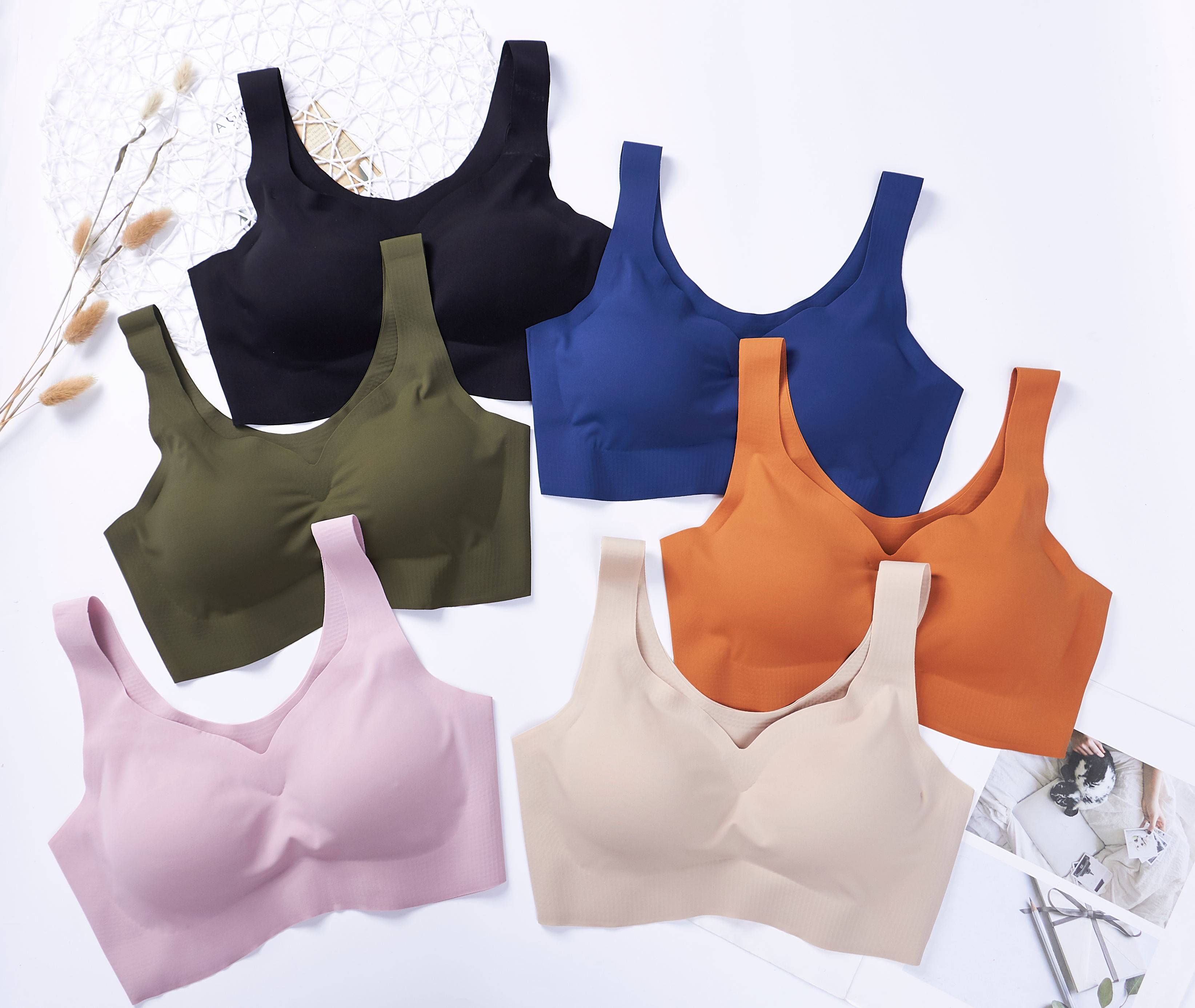 日式尚品无痕睡眠安心free内衣女无钢圈聚拢运动瑜伽素肌文胸