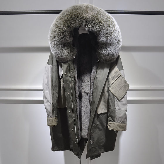 Winter 2020 New Silhouette Swallow Tailed Fox Fur Collar Rex Rabbit Fur Inner Style Overcome Fur Coat Coat Female Detachable Winter 2020 New Silhouette Swallow Tailed Fox Fur Collar Rex Rabbit Fur Inner Style Overcome Fur Coat Coat Female Detachable