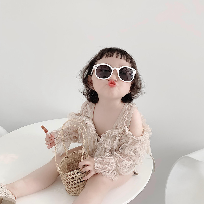 儿童游泳衣 女 公主 可爱 韩国_儿童泳衣女孩女童韩国可爱游泳衣宝宝