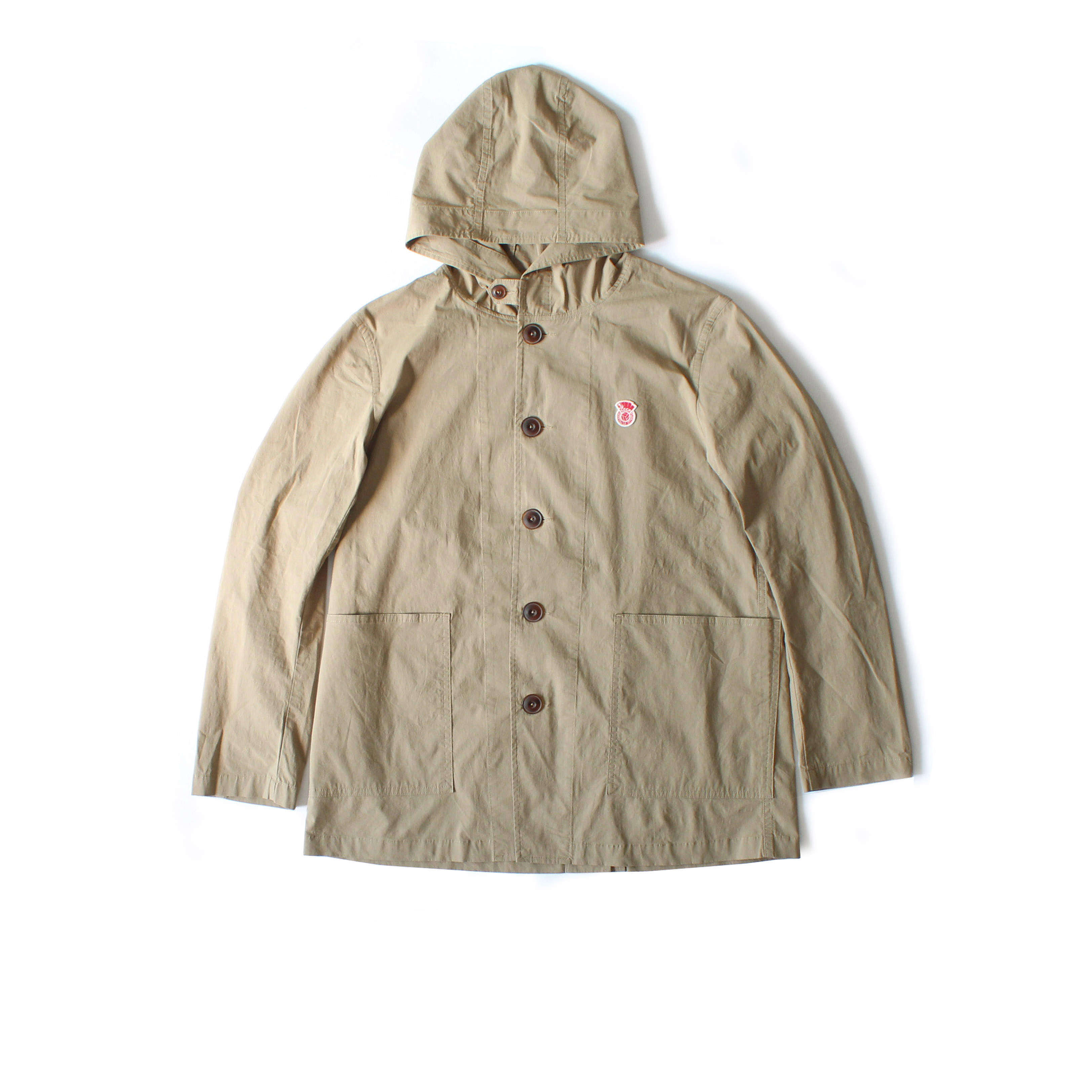 十贰码 微弹轻薄面料 苏联刺绣足球队徽复古工装连帽外套顺丰包邮