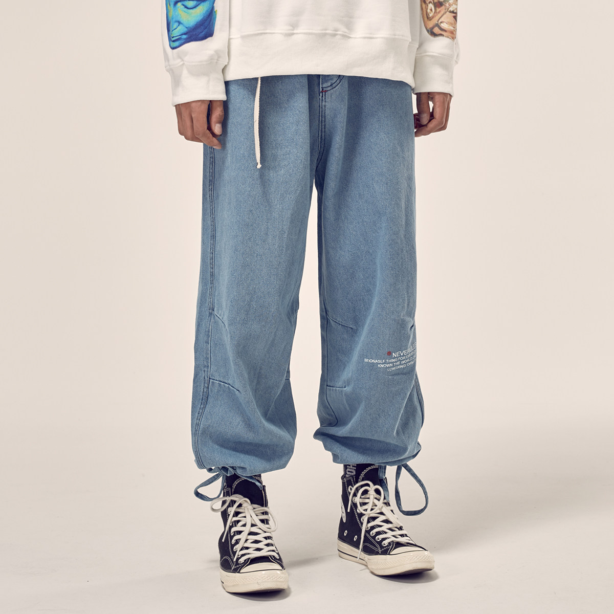 牛仔束腿裤男大额优惠券