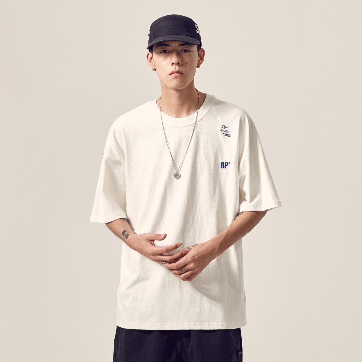 男道夏季字母印花短袖t恤青年男生ins潮牌宽松日系半袖情侣体恤