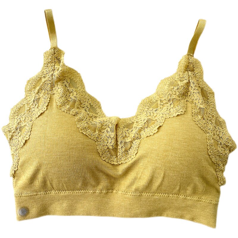 俏织美背抹胸时尚性感蕾丝舒适莫代尔透气乳棉杯无钢圈内衣胸罩夏