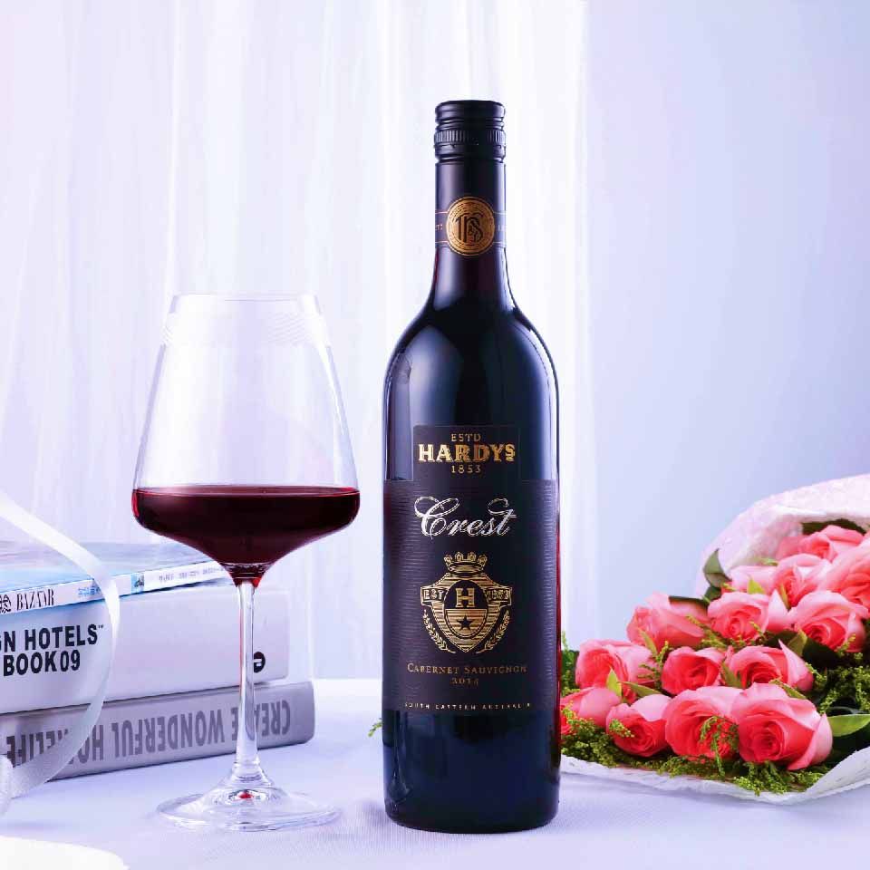 澳大利亚原瓶进口hardys哈迪赤霞珠干型红葡萄酒红酒优惠券