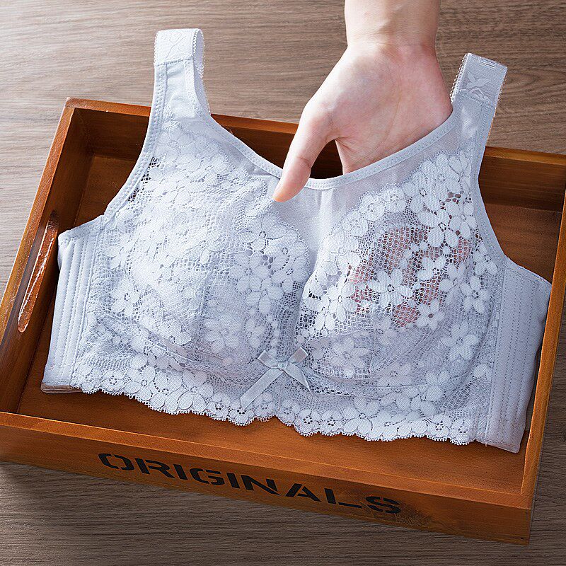 抹胸式文胸大胸显小全罩杯胸罩调整型上托内衣女无钢圈防走光bra