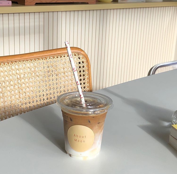 韩式INS咖啡厅MOON一次性透明塑料杯果汁奶茶咖啡北欧风外卖杯