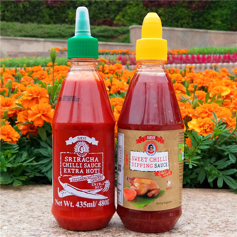 素丽泰国是拉差辣椒酱劲辣挤压瓶装suree sriracha chilli sauce