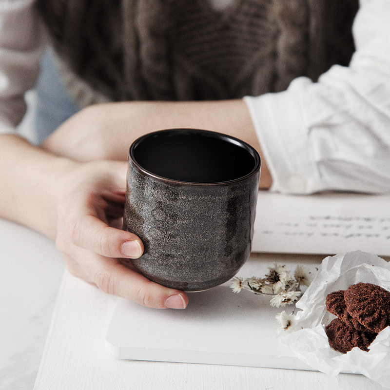 围炉煮茶窑变釉陶瓷茶杯茶碗餐厅喝茶小杯子功夫茶茶具主人杯