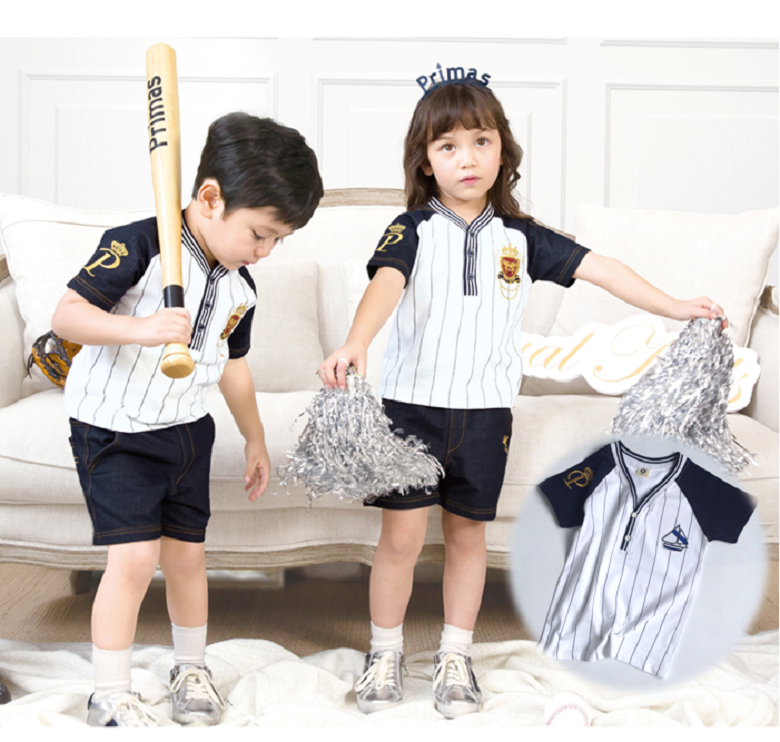 men and women Parenting Siblings Siblings summer T-shirt British style stripe Children's clothing Short sleeved high quality pure cotton Thin section jacketin the Children/Baby/Family fitted , T-shirt  category - from Buy2taobao.com to provide professional Taobao agent buy service
