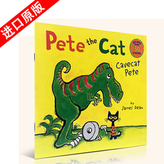 英文原版绘本 pete cat cavecat pete 皮特猫 James Dean童书