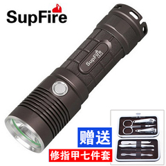 正品supfire神火LED户外小强光手电筒L5可充电26650迷你防身L2-T6