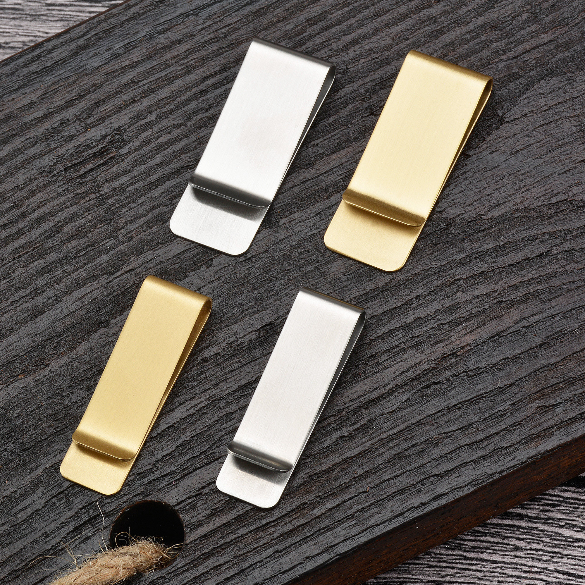 新品简约黄铜笔夹 复古金属夹子文具旅行者笔记本配件原创设计