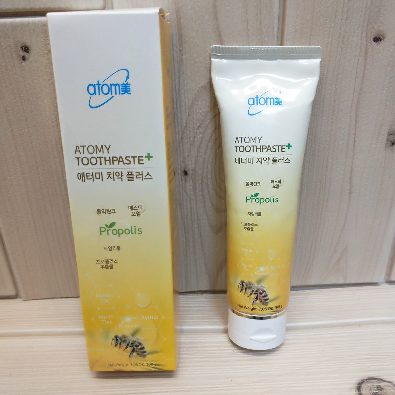 韩国atomy美艾多美牙膏蜂胶200g口气清新正品清洁清火护理牙周