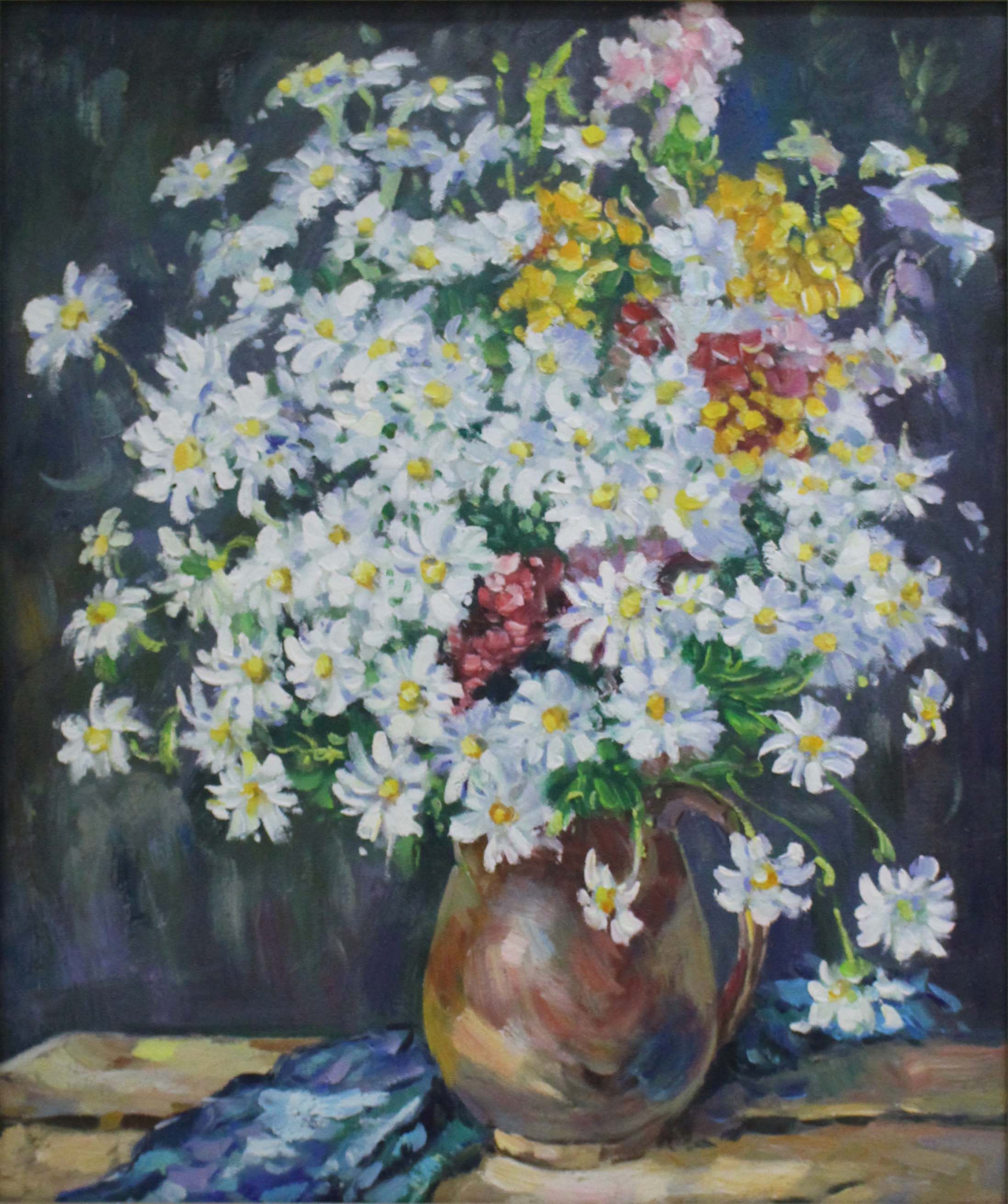 《雏菊》贝加尔湖畔油画