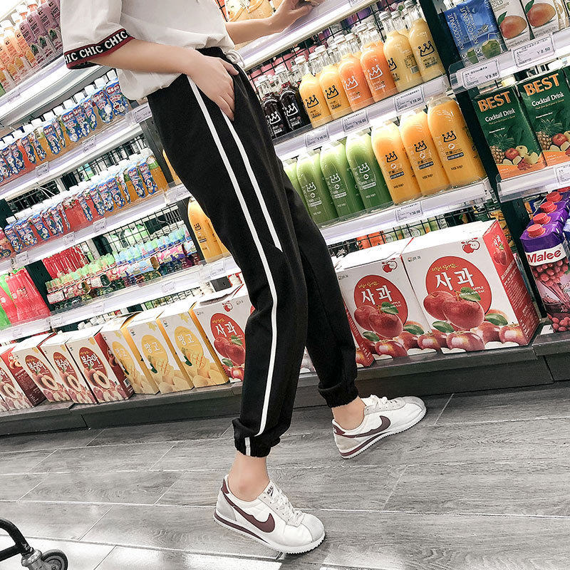 【北京商盟】义成衣舍 大码牛仔的优惠券大全—夏季薄款ins运动裤女