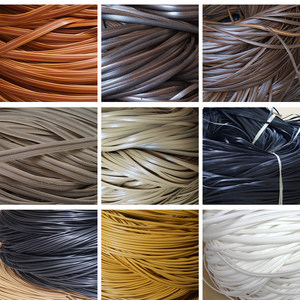 藤条编织材料pe塑料手工修补桌椅子圆藤收纳筐蓝子仿藤花篮编制料