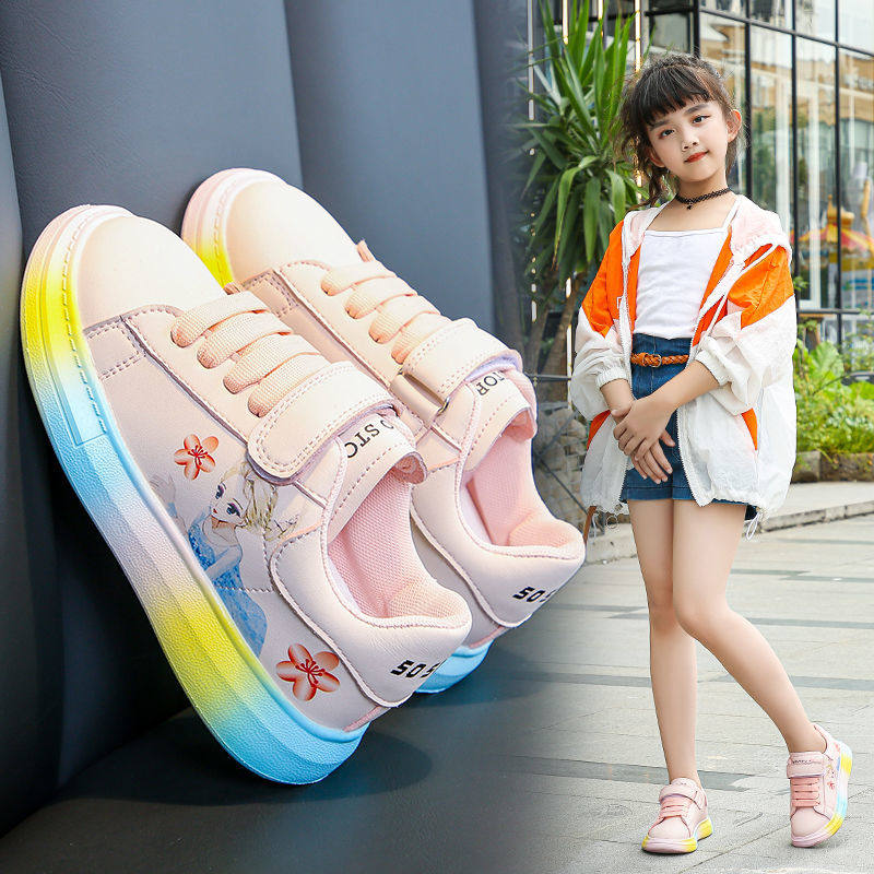 回力女童运动鞋2021秋季新款软底防滑女生运动鞋小女孩小白鞋童鞋