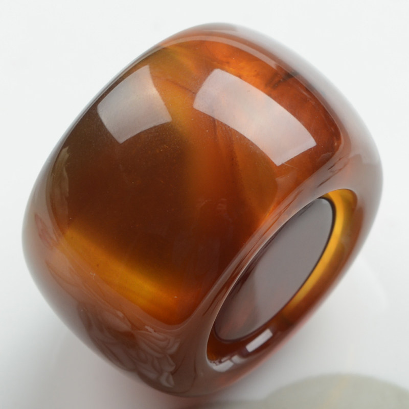 16.4g 纯天然缅甸琥珀扳指