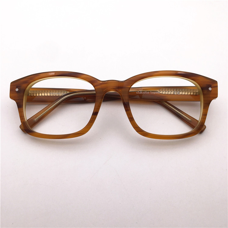 珍藏孤品外贸原单玳瑁色板材大框个性复古设计师款眼镜架男女