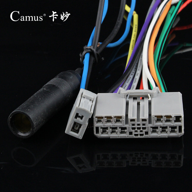 本田crv-思域汽车cd dvd 影音主机改装线/插头尾线/带天线 公线