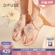 DFuse迪芙斯夏季新款刺绣水晶花平底夹趾仙女凉鞋DF32115338